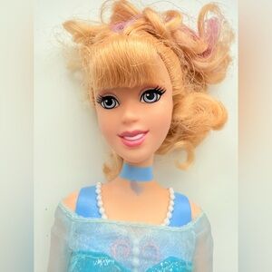 Princess Cinderella Barbie Doll with Painted Body Suit, Shoes,